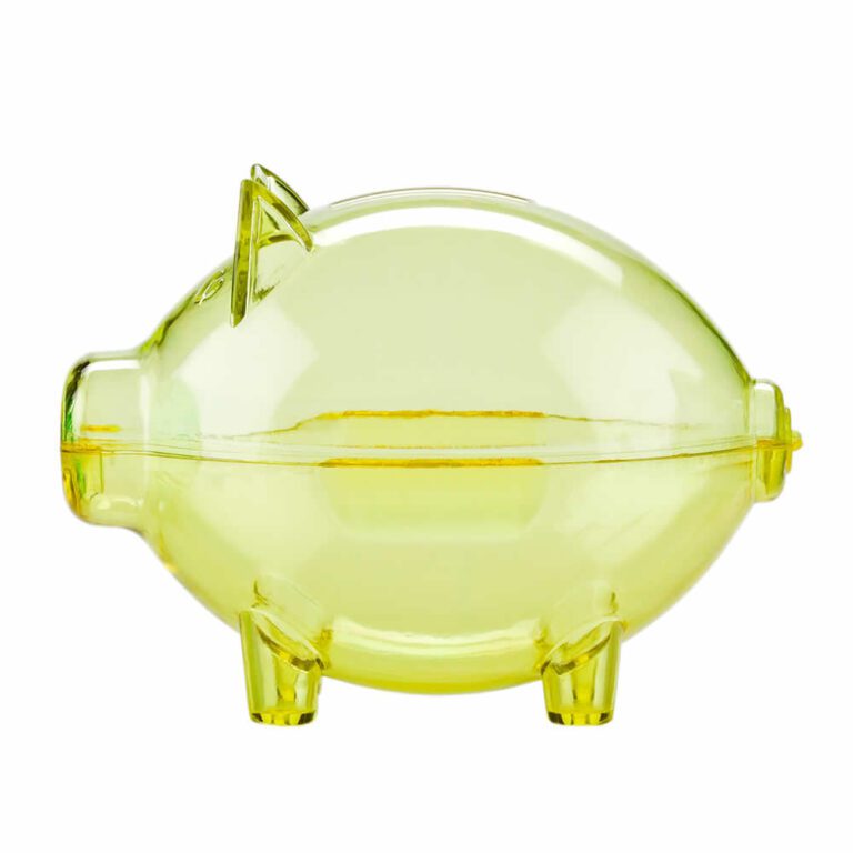Alcancía Mini Cerdito Cristal