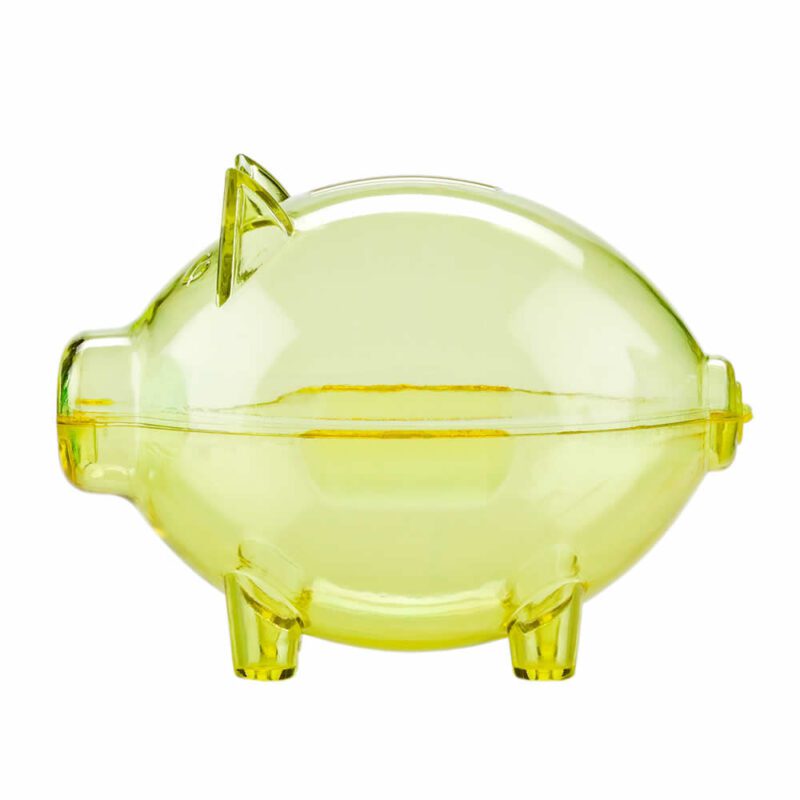 Alcancía Mini Cerdito Cristal