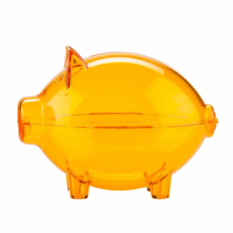 Alcancía Mini Cerdito Cristal