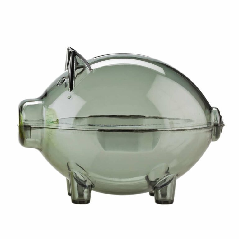 Alcancía Mini Cerdito Cristal
