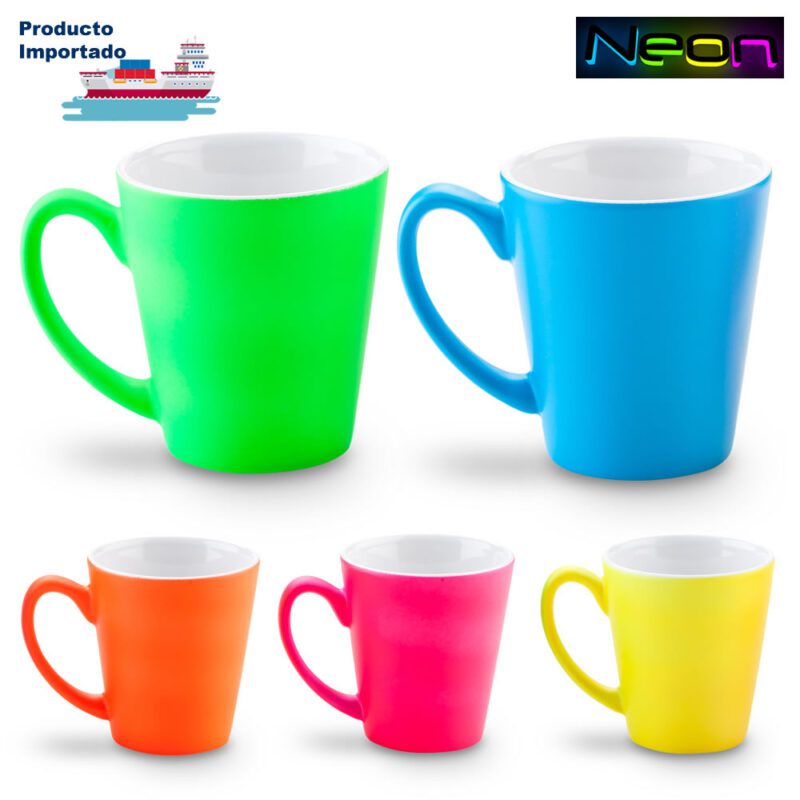 Mug Firenze Cerámica Neón 10 oz