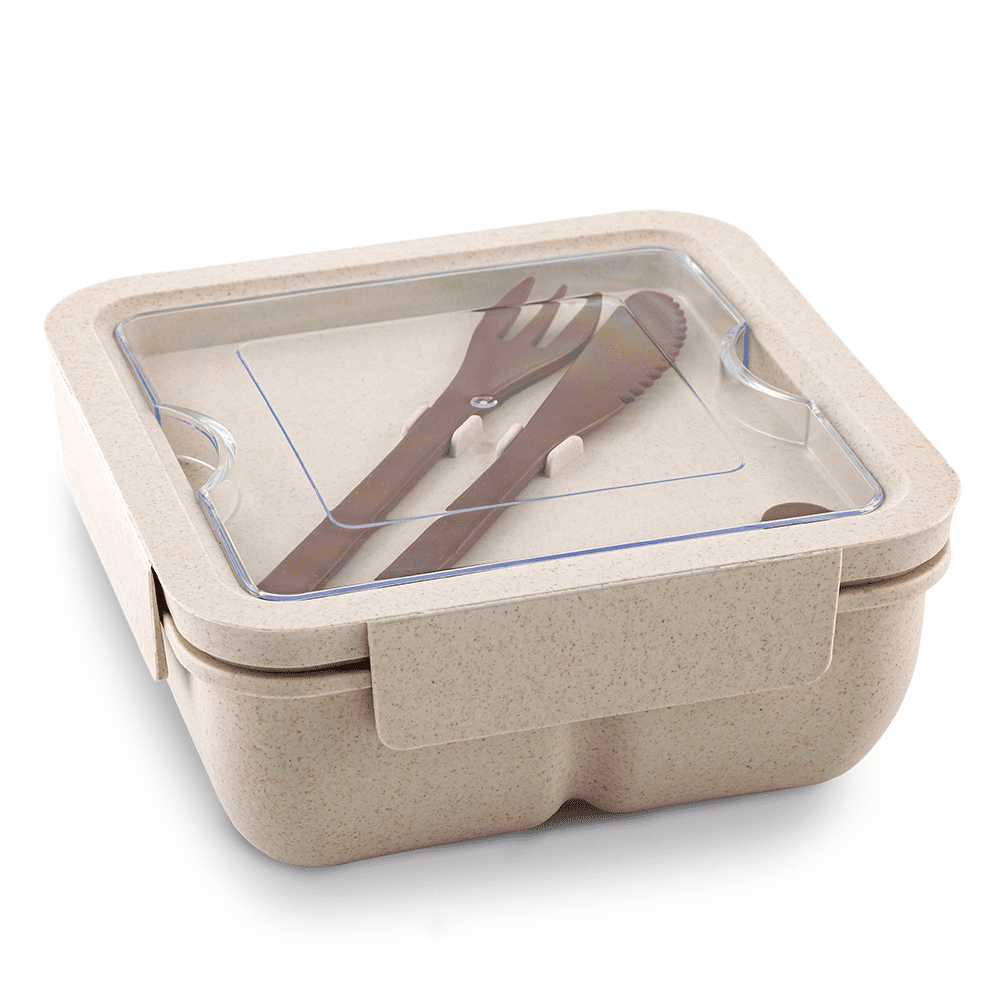 Portacomidas con Cubiertos Eco Davis