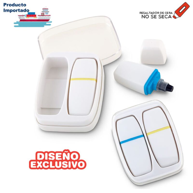 Estuche Para 2 Resaltadores En Cera Adam