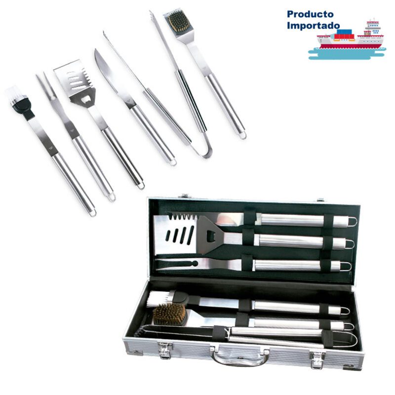 Set de BBQ en Aluminio 6 Piezas