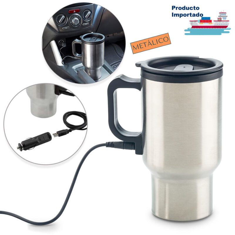 Mug Metálico Warmer 450 Ml
