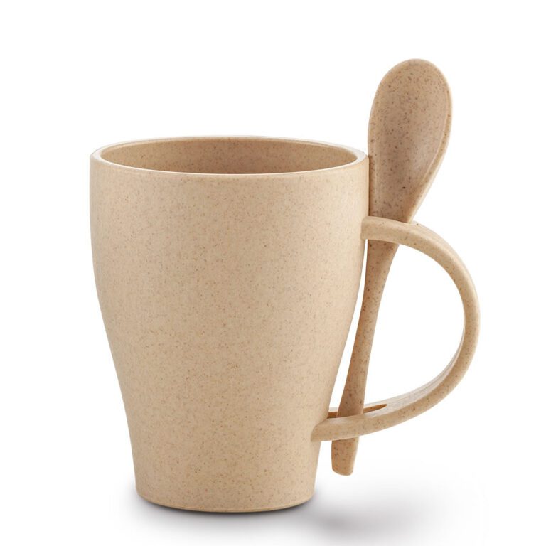 Mug Plástico con Cuchara Tiffany 350 Ml