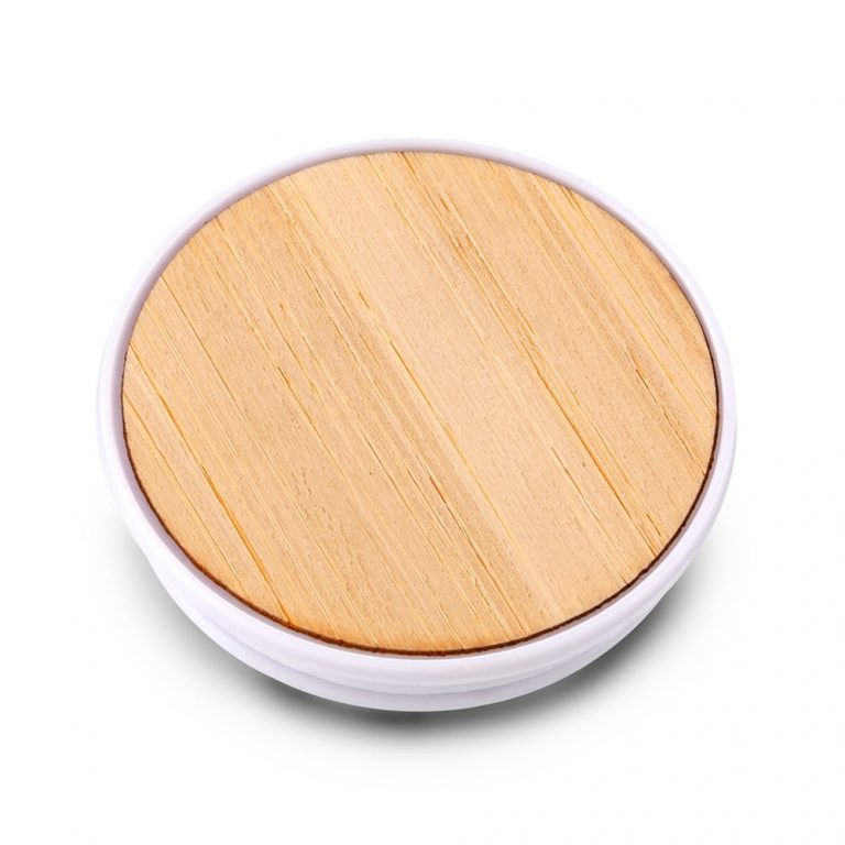 Soporte para Móviles Pump Bamboo personalizado con el logo de la empresa, ideal para regalos corporativos y campañas promocionales ecológicas