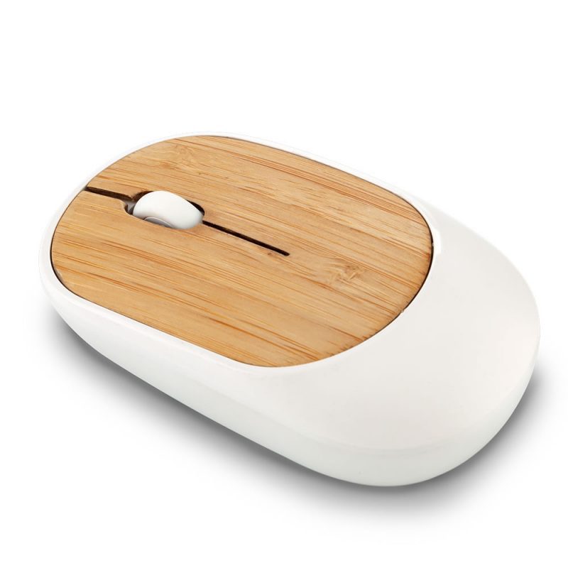 Mouse Bamboo con partes de bambú