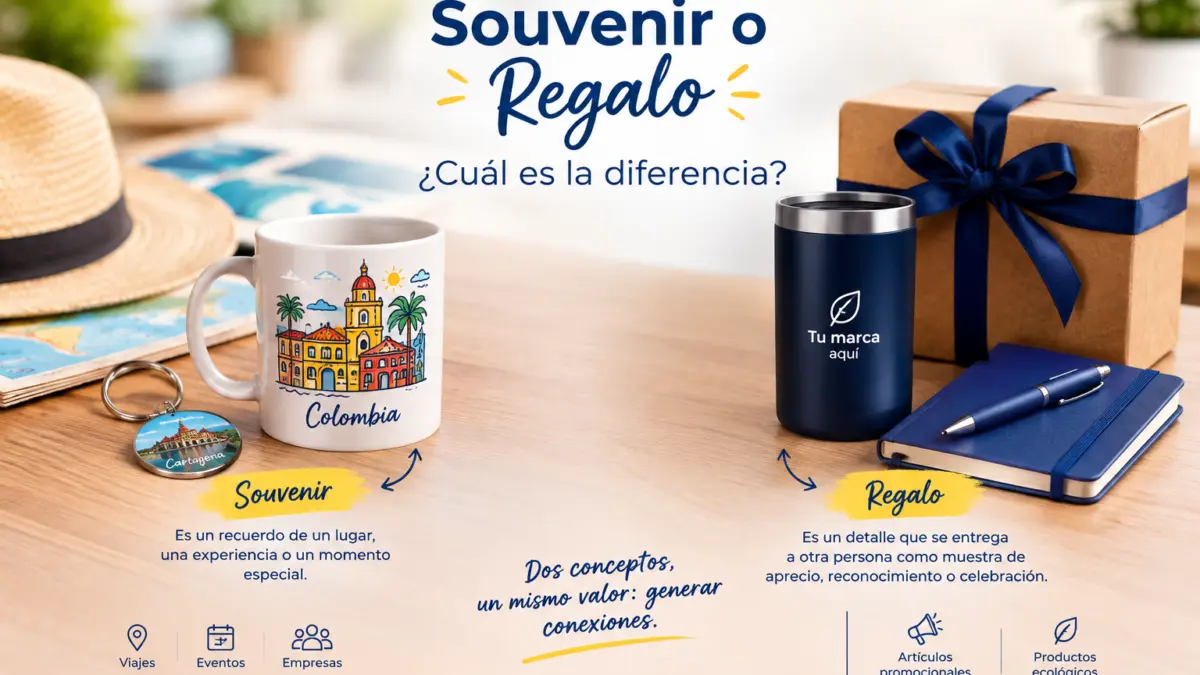 Diferencia entre souvenir y regalo para empresas y eventos