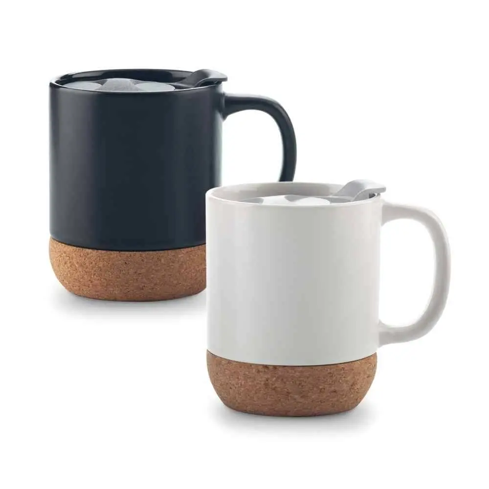 Mug Cerámica Con Corcho 11 OZ MG-112 general Mug Cerámica Con Corcho 11 OZ