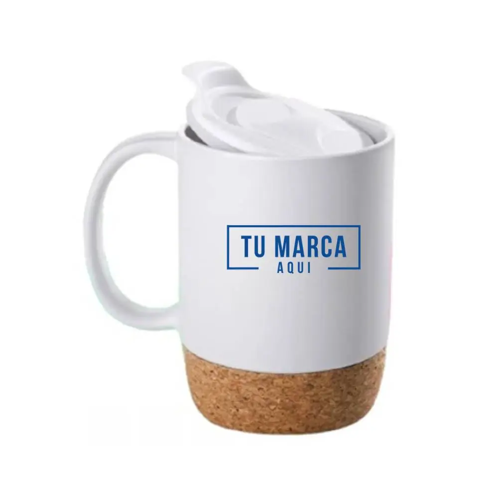 Mug Cerámica Con Corcho 11 OZ MG-112 general1 Mug Cerámica Con Corcho 11 OZ