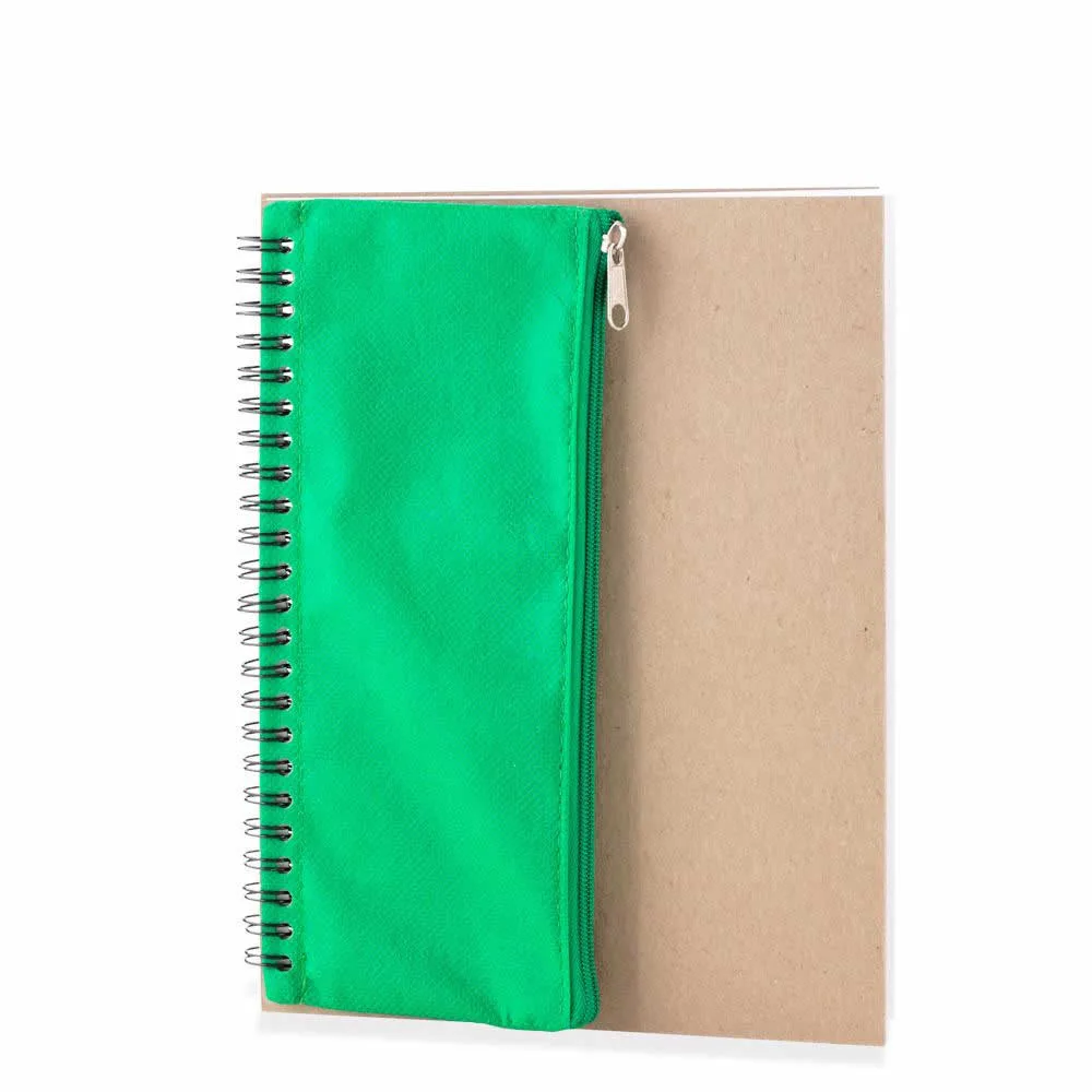 ao 452 VERD Libreta con Portalápices