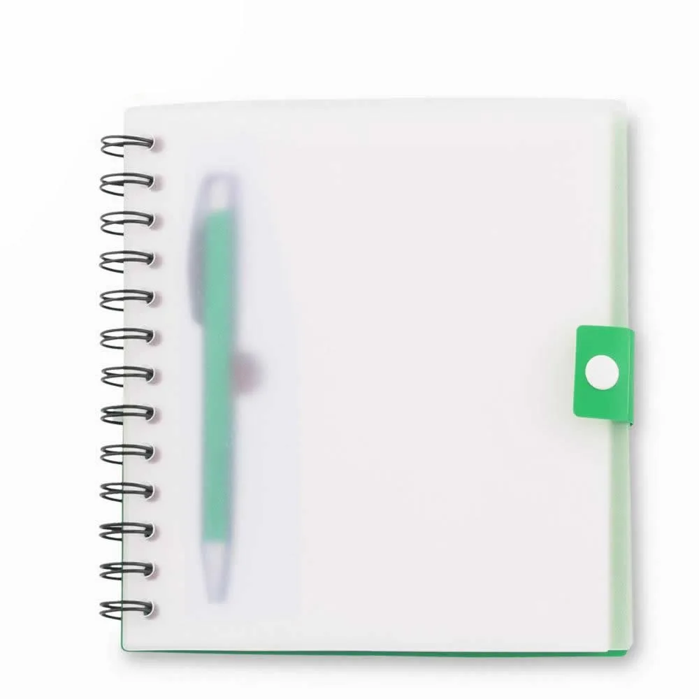 ao 492 VERD Libreta con Bolígrafo Kadens