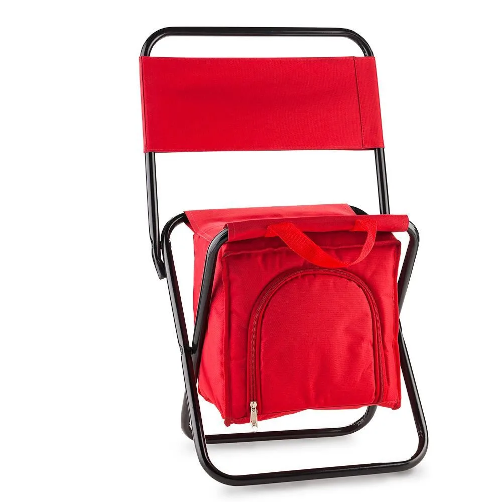 div 249 ROJ Silla Nevera Cooler con Espaldar