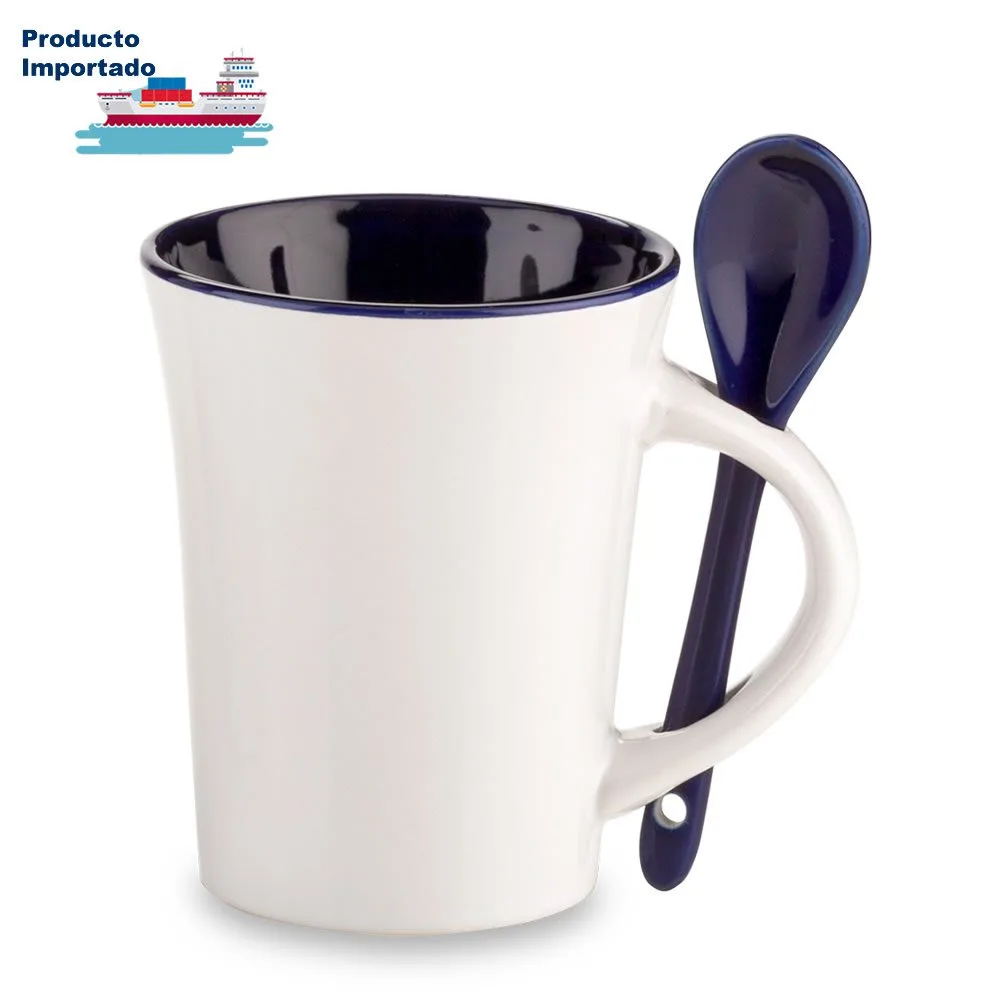mg-106 AZ Mug Cerámica con Cuchara Trump 10oz