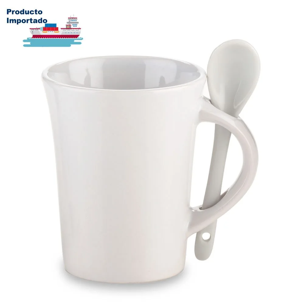 mg-106 BL Mug Cerámica con Cuchara Trump 10oz