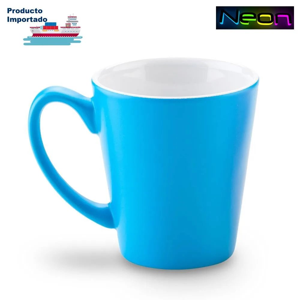 mg-158-1 AZNEON Mug Firenze Cerámica Neón 10 oz