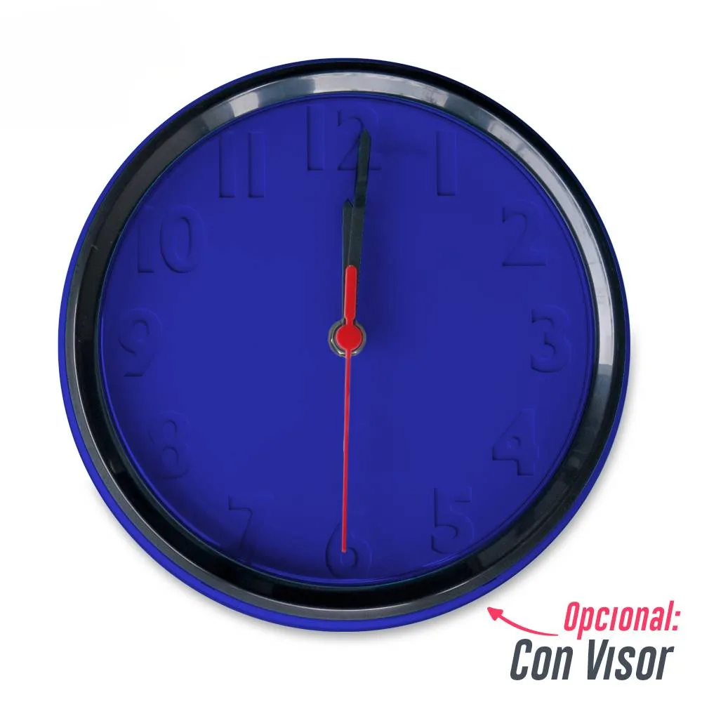rel-199 Azul Oscuro Reloj de Pared Colors