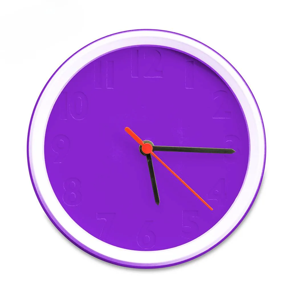 rel-199 Morado Reloj de Pared Colors