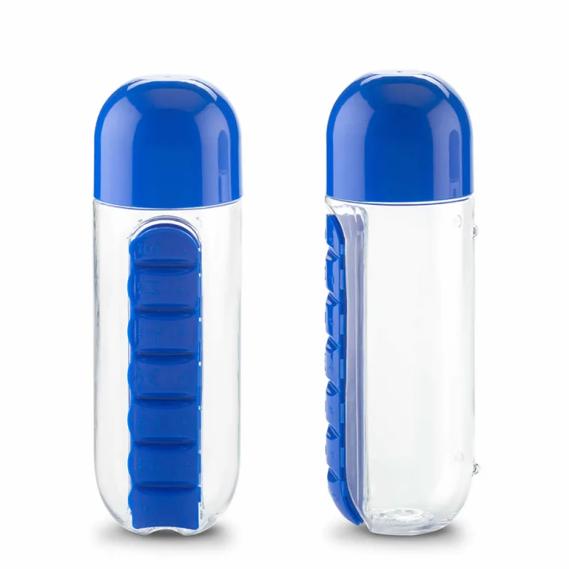 Envase de plástico con capacidad de 750 ml para píldoras.