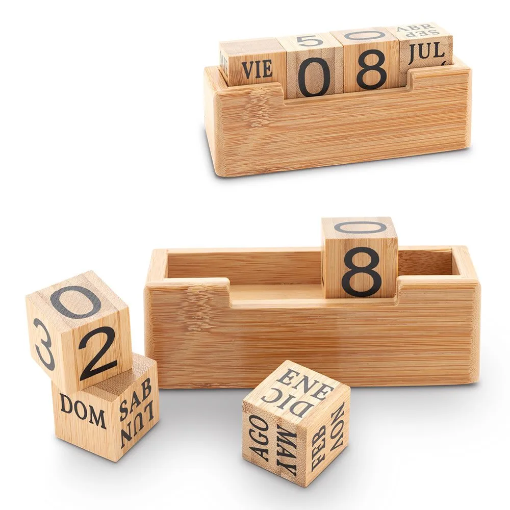 ao 598 general Calendario Perpetuo Wood