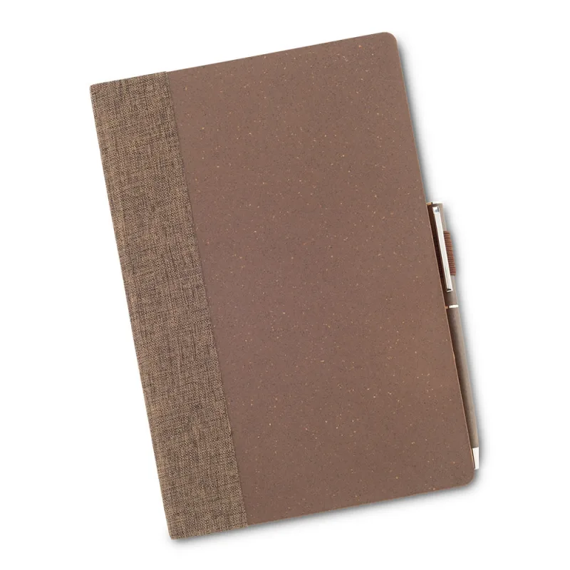 Set de Libreta y Bolígrafo Eco Coffee
