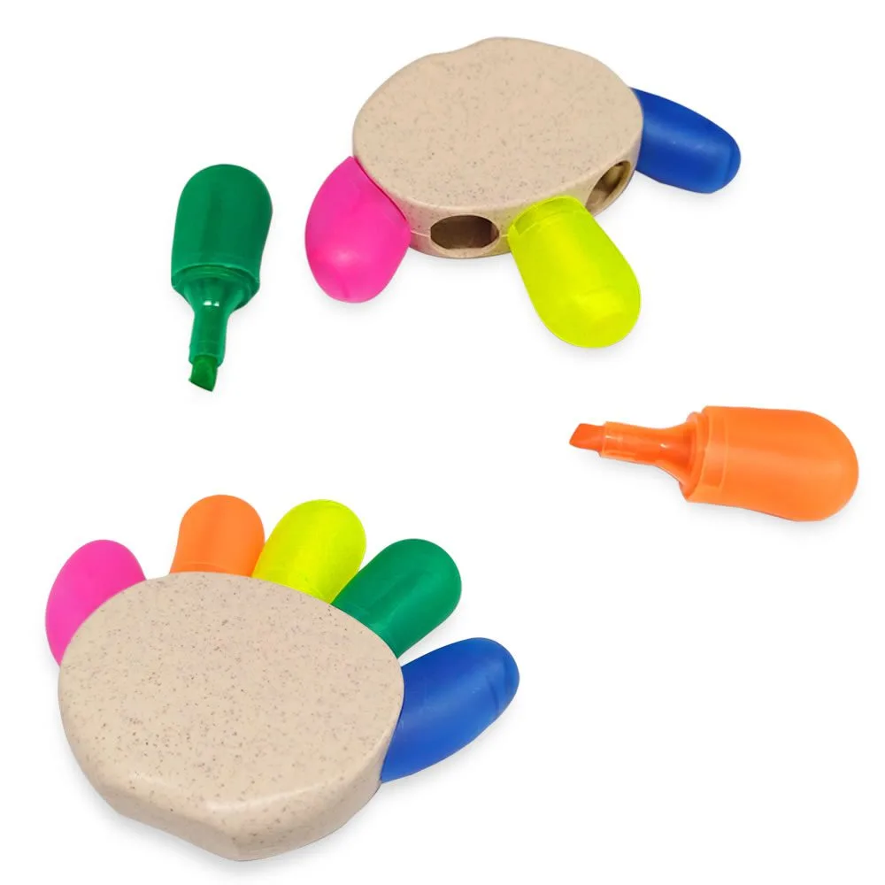 ao-419-1 general Set de resaltadores ecológicos Fingers II ECO en diferentes colores.