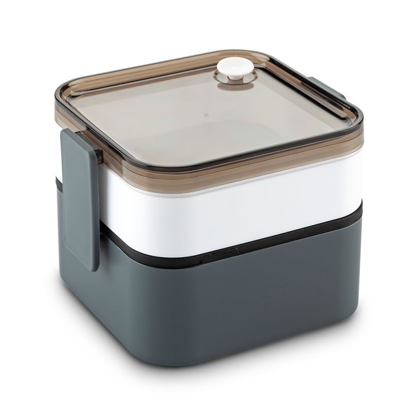 Portacomidas Spéncer con dos compartimentos, ideal para transportar alimentos al trabajo o al colegio.