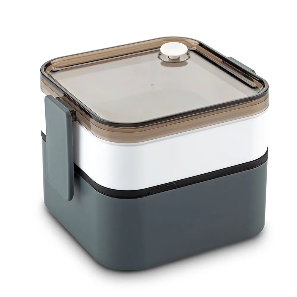 Portacomidas Spéncer con dos compartimentos, ideal para transportar alimentos al trabajo o al colegio.