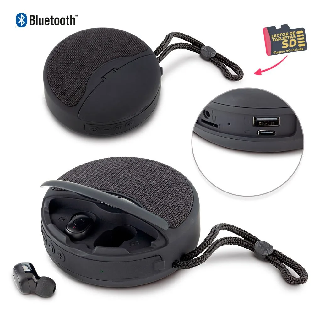 tec-499 general Audífonos Bluetooth integrados en la parte superior del Speaker