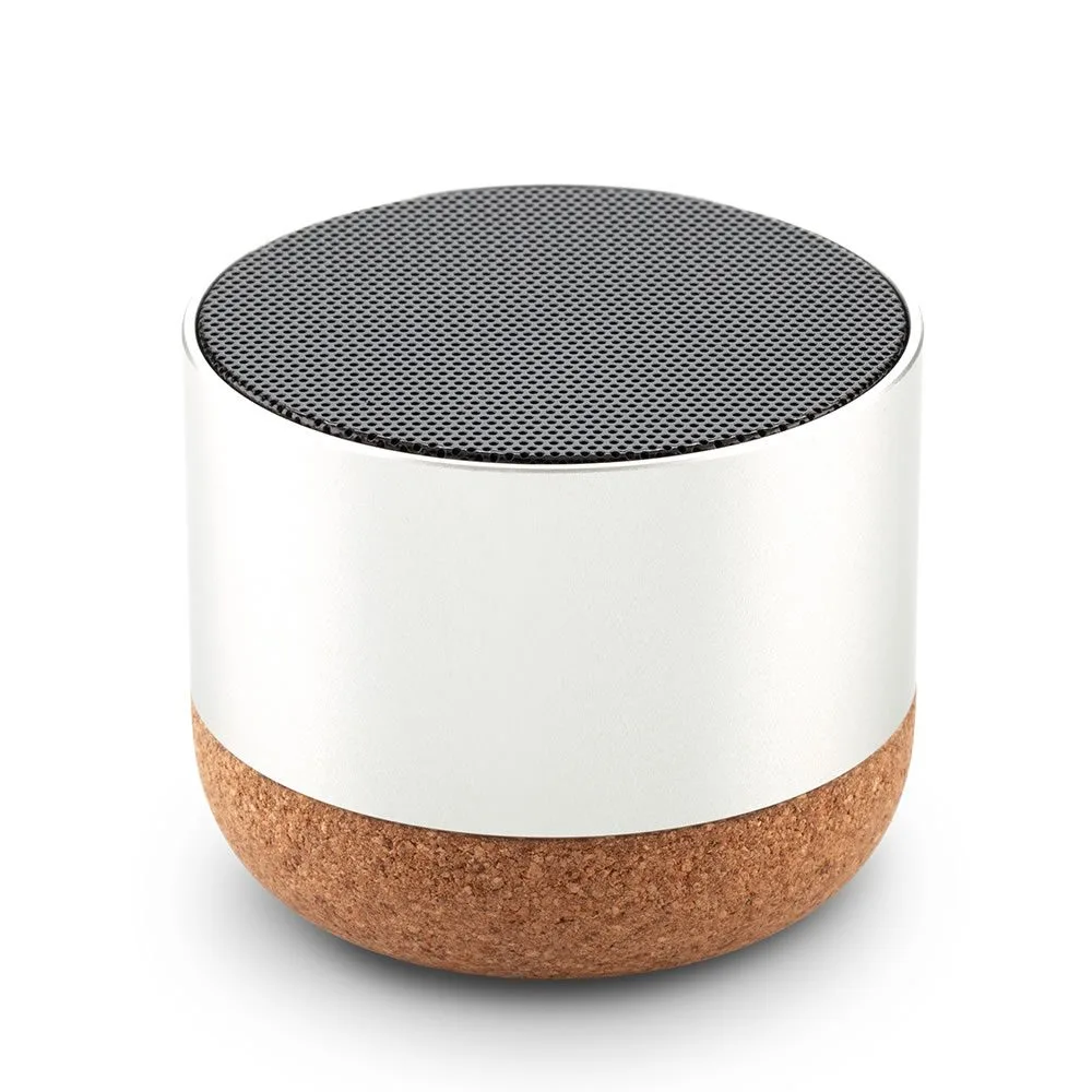 tec-539 SILVER Speaker Bluetooth Zip Cork