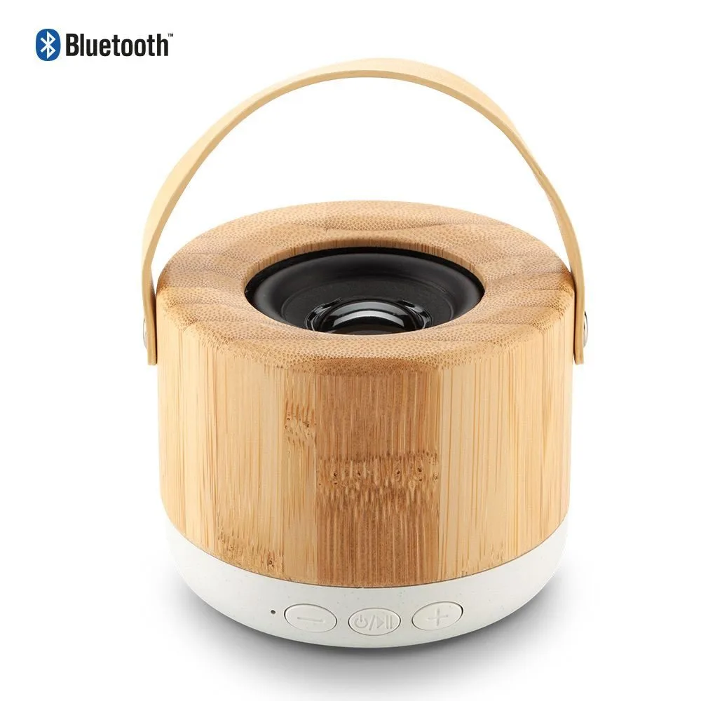 tec-545 general Speaker Bluetooth Ringo Bamboo diseño portátil y sostenible