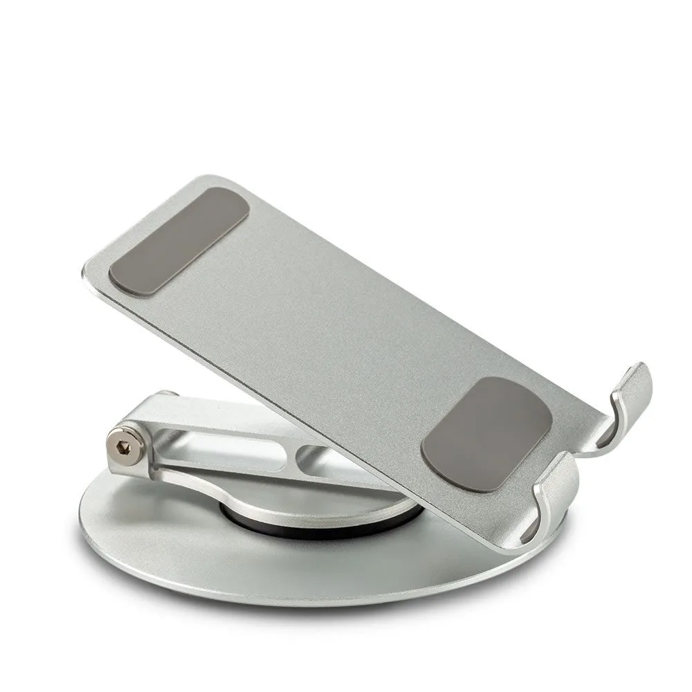 tec-570 SILVER1 Soporte para Móviles Deluxe metálico con diseño plegable.
