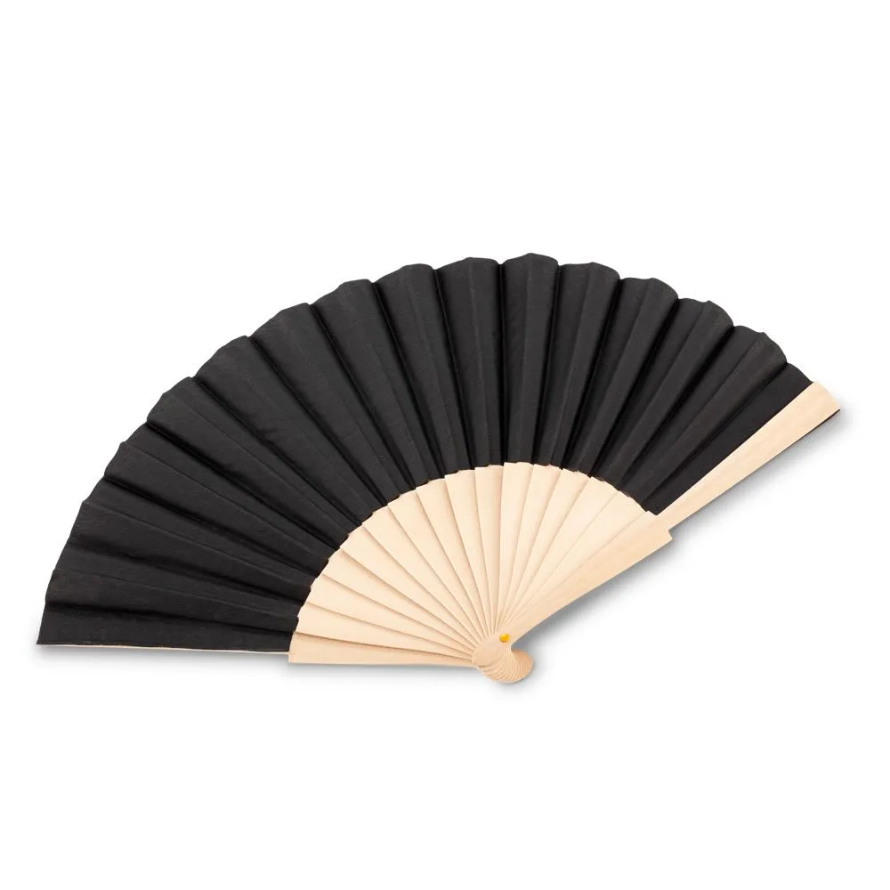 div-1099 NEGRO Abanico en Madera