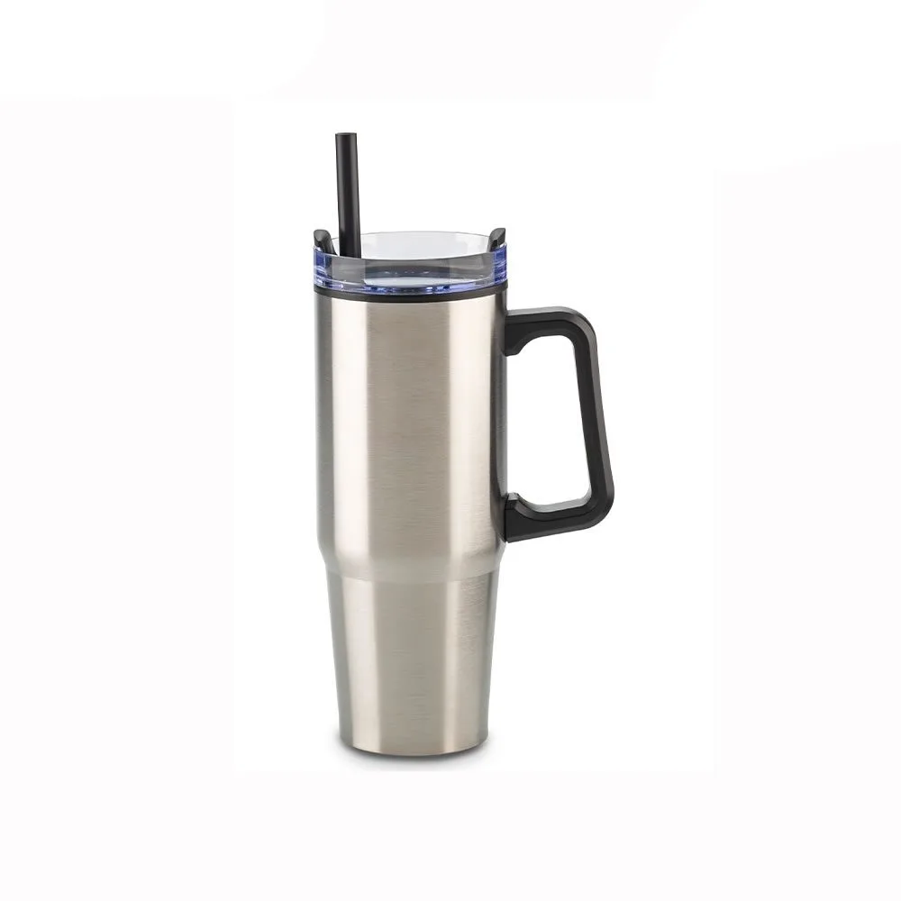 mg-396 SILVER Mug Metálico y Plástico Chester Urban Travel 900 Ml