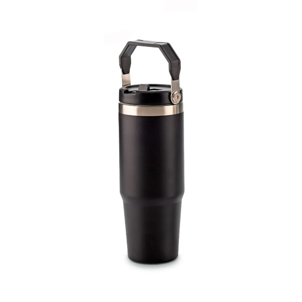 mg-399 NEGRO El Mug Metálico Elven Urban Travel de 900 ml