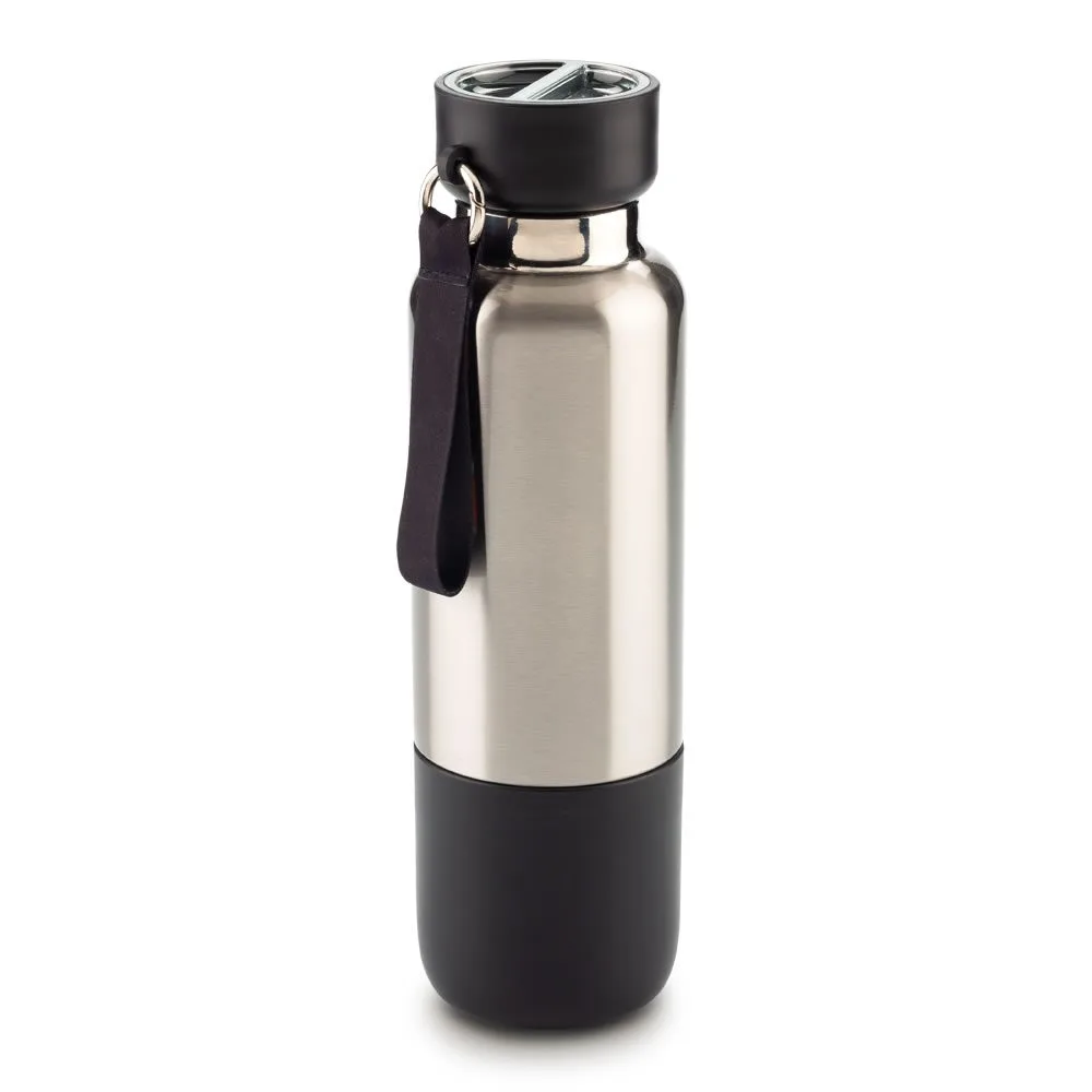 tr-376 NEGRO Botilito Metálico Urban Travel Hoshi 500 Ml