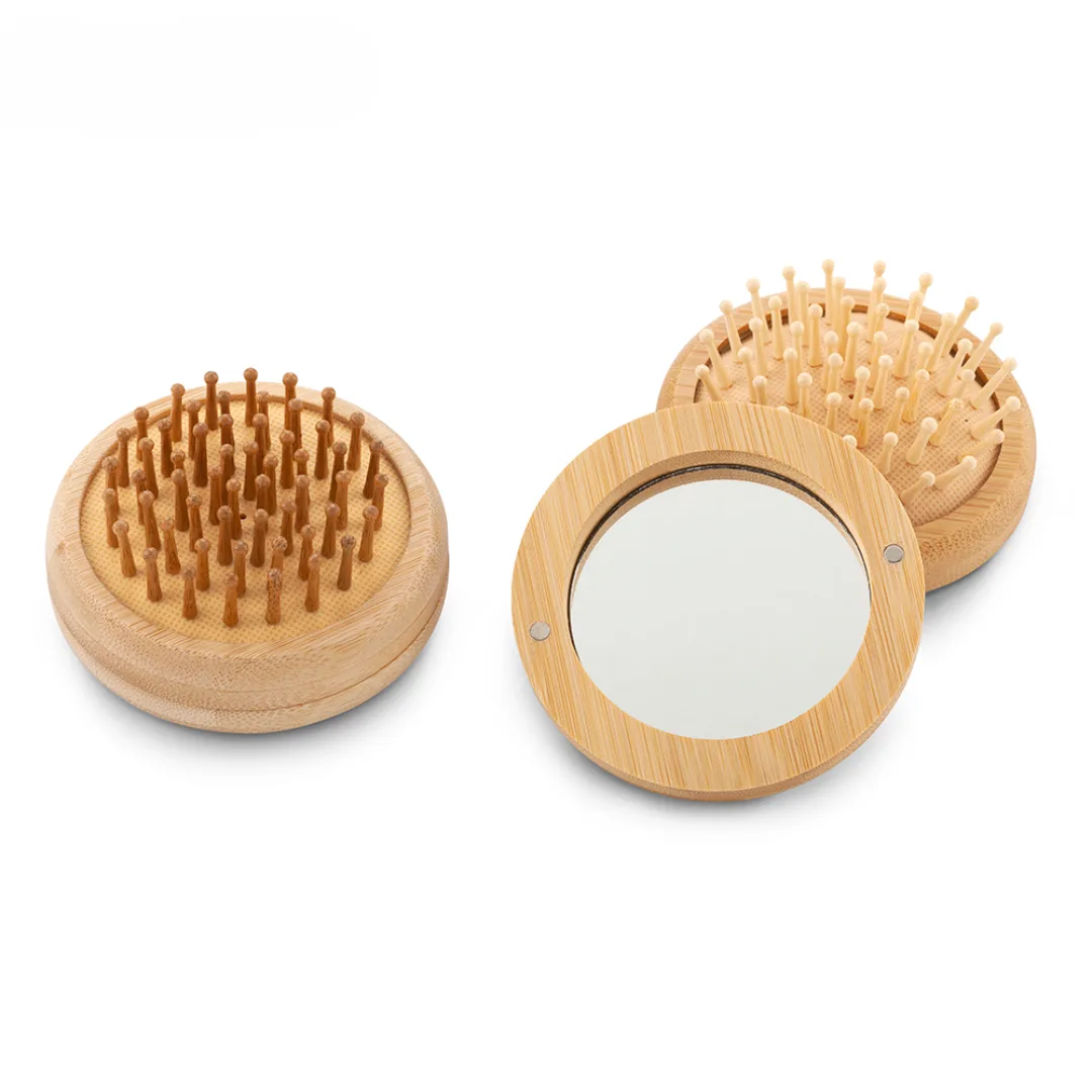 Cepillo en Bamboo con Espejo