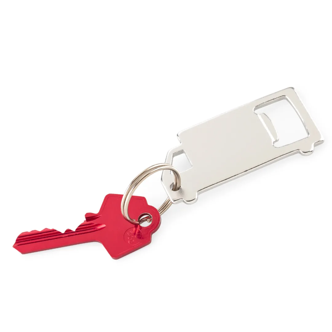 Llavero Destapador Truck de aluminio con función abrebotellas