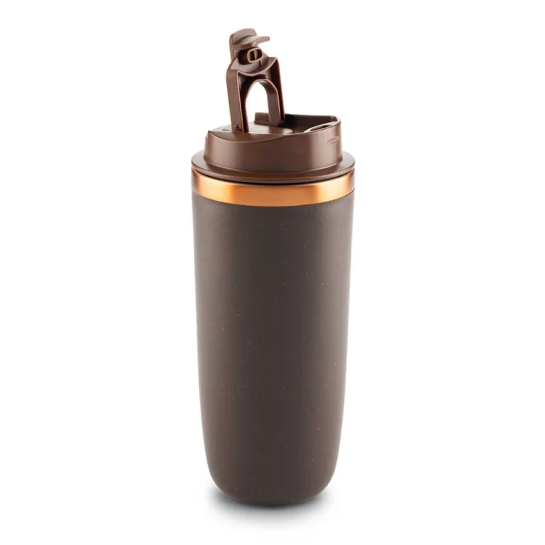 Mug térmico ecológico Ethio Coffee con tapa y pitillo