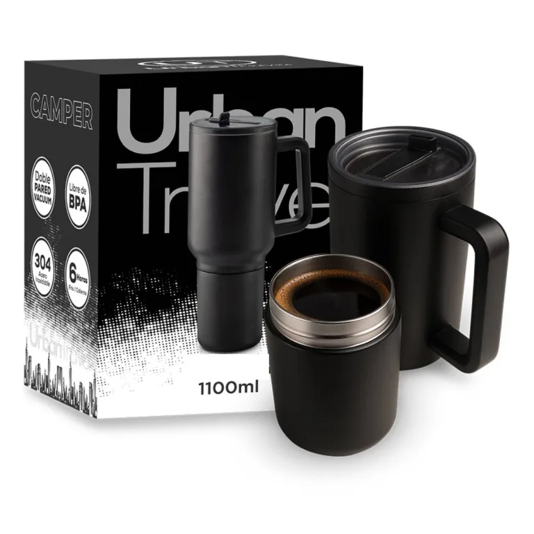 Mug promocional personalizado Camper Urban Travel MG-443 caja individual