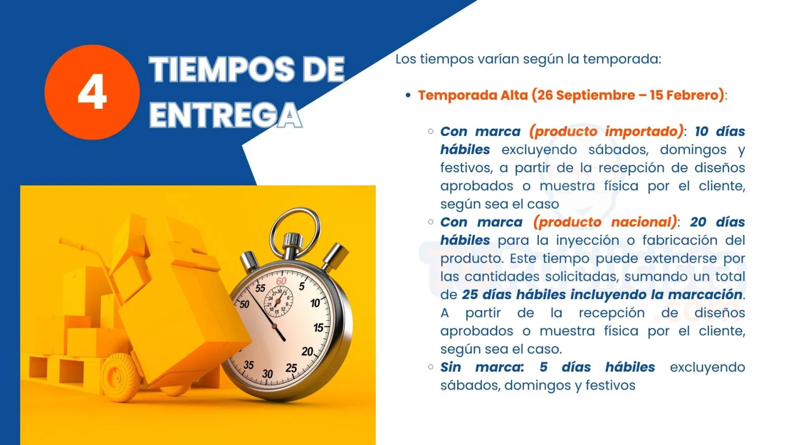 Condiciones de Trabajo Generales