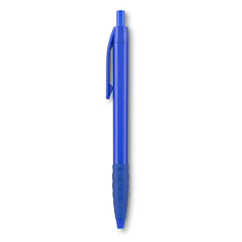 Bolígrafo Vinnie Grip Azul Bolígrafo Vinnie Grip azul con mecanismo push y grip ergonómico