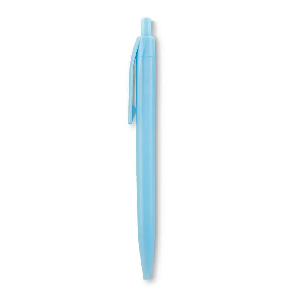 Bolígrafo Vinnie Pastel Azul Bolígrafo Vinnie Pastel azul con mecanismo push y acabado plástico