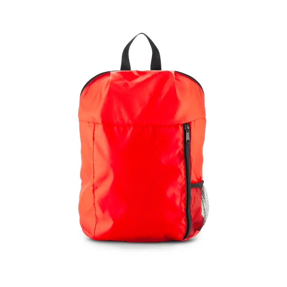 Morral Backpack Clipper DIV-1135 Rojo Morral Backpack Clipper rojo en poliéster con compartimentos externos y bolsillo lateral en malla para botella.