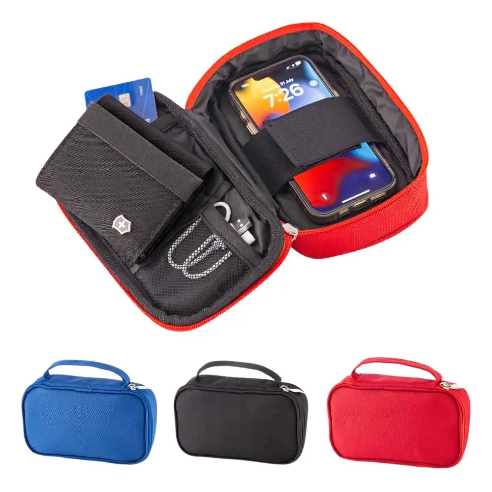 Organizador Multiusos Monet DIV-1181 general Organizador Multiusos Monet DIV-1181 con compartimientos internos de malla y velcro disponible en azul, negro y rojo.