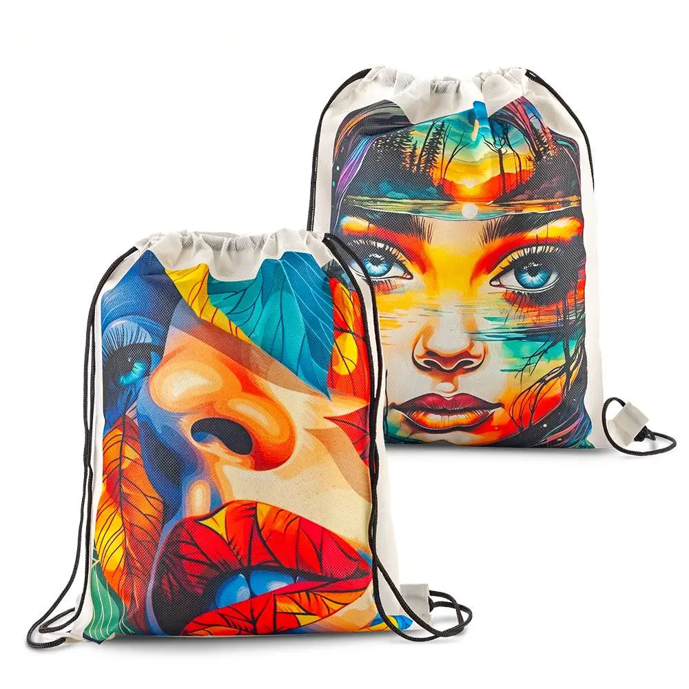 Sporty Bag en Cambrel Ewok Sublimación 80 gr DIV-574-1 con diseño impreso mediante sublimación a todo color.