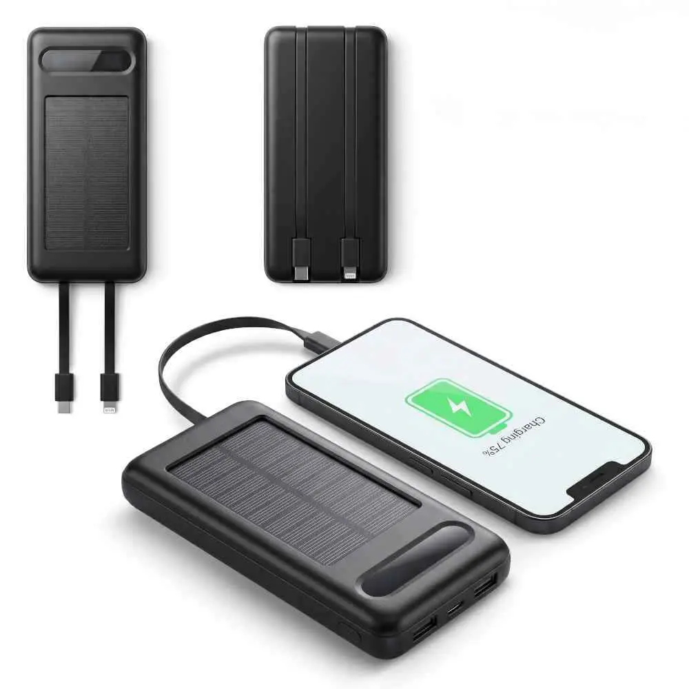 Pila Recargable Solar Terra 10000 Mah TEC-741 general Pila Recargable Solar Terra 10000 Mah TEC-741